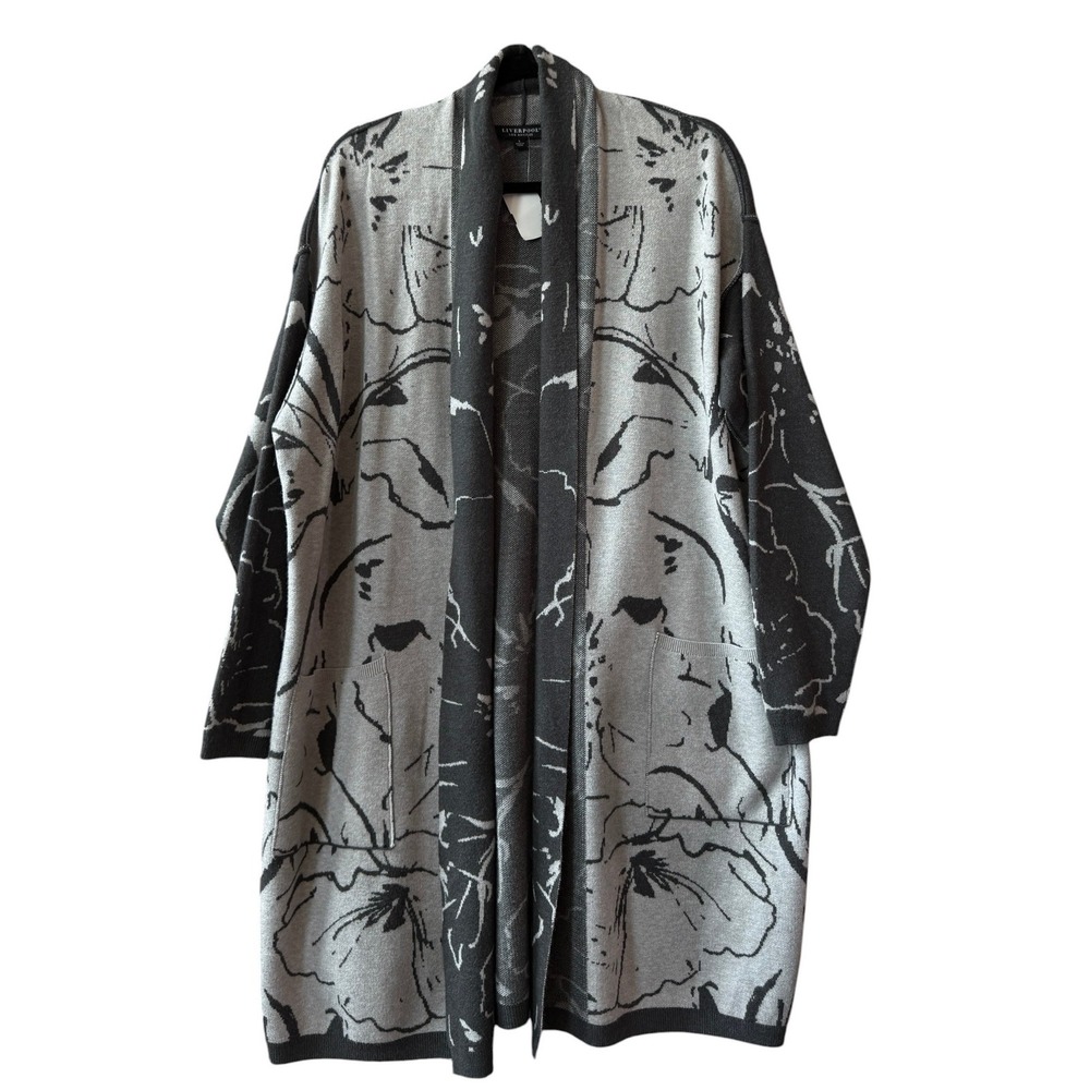 Liverpool Los Angeles Open Front Cardigan Women's Large NWT